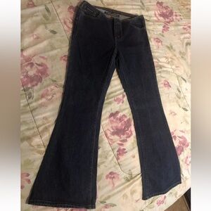 DKNY Trademark  Women's Flare denim jeans Y2K wide leg  Boho Size 9L